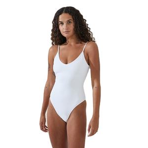 ชุดว่ายน้ำผู้หญิงแบบเรียบง่าย น้ำหนักเบา ยืดหยุ่นได้ ขายส่งยอดนิยม ออกแบบแฟชั่นตามสั่ง OEM สำหรับใส่ไปชายหาด - Product Image 1