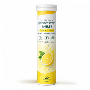 Comprimés effervescents électrolytiques de qualité supérieure, 20 unités, pour une hydratation quotidienne facile et un mélange pratique dans l'eau - Product Image 2