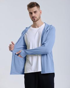 Chemises de sport à manches longues pour hommes, sweat-shirt à demi-zip, hauts de fitness pour le jogging, respirants, compressifs, pour la course à pied - Product Image 4