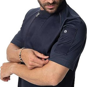 Uniforme de chef personnalisé avec logo imprimé, manches longues, respirant, couleur unie, en vente - Product Image 4