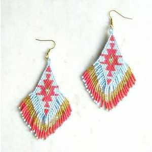 Pendientes de Cuentas con Forma de Mariposa, Estilo Boho Clásico 33, Bordados con Cuentas, Accesorios de Moda con Cristales, Ligeros - Product Image 5