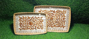 ชุดถาดเปลือกหอยมุกทำมือแบบดั้งเดิม ดีไซน์มุกแท้ สวยงาม ใช้งานได้หลากหลาย เหมาะสำหรับใส่ขนมหวาน ผลไม้อบแห้งในช่วงรอมฎอน - Product Image 6