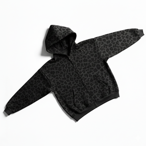 Sweat à capuche personnalisé pour homme avec logo, épaules tombantes, 100% coton, 500 g/m², poids lourd, avec fermeture éclair, coupe courte et oversize, imprimé. - Product Image 5