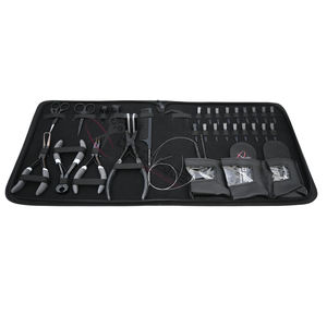 Kit profesional de herramientas para extensiones de cabello con microanillos, incluye alicates de crimpado para microanillos, removedor de nanoanillos y alicates de sellado de cinta. - Product Image 1