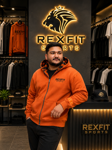 เสื้อฮู้ดซิปเต็มตัวแบบหนาพิเศษสำหรับผู้ชาย ผ้าฟลีซ สตรีทแวร์ แจ็คเก็ตมีฮู้ด ปักโลโก้ รับผลิตเสื้อผ้า OEM แบรนด์ส่วนตัว - Product Image 1
