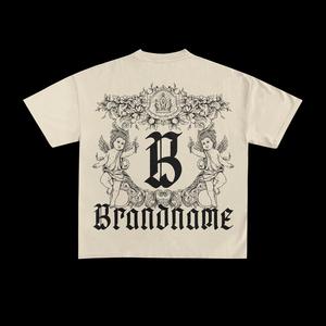 T-shirts sportifs imprimés personnalisés, 100% coton, col rond, coupe ample pour hommes - Product Image 1