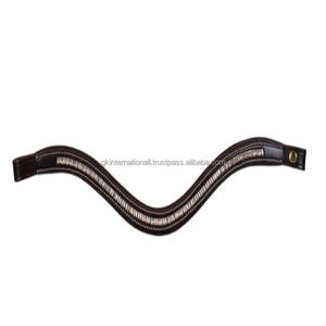 Alta demanda, calidad de exportación, 100%, banda para cejas de cuero genuino, accesorios para montar a caballo, cristales, banda decorativa para cejas de cuero - Product Image 4