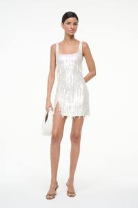 Robe Courte Tendance Sexy pour Clubbing, Couleur Unie, Épaules Dénudées, Manches Courtes, Dentelle Élégante, Élément Uni - Product Image 3