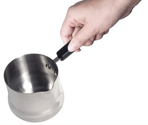 Cacerola de Acero Inoxidable con Boquilla para Servir, Asa Resistente al Calor, Olla Duradera para Leche y Salsas para Uso en la Cocina - Product Image 3