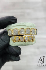 Custom Iced Out Moissanite Grillz Gold Plated 925 Sterling <b>Silver</b> Dental <b>Grills</b> Hip Hop Teeth Jewelry - Product Image 5
