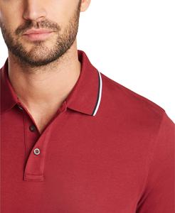 Camisas de gimnasio de entrenamiento transpirables de secado rápido al por mayor, camisas informales de manga corta con cuello levantado para hombre al aire libre, polos para hombre - Product Image 5