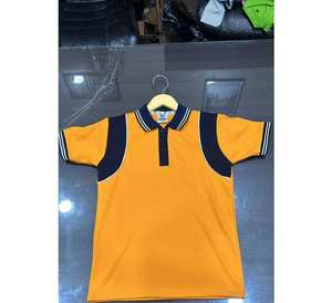 Camiseta deportiva color naranja con logo personalizado para niños y uniforme escolar unisex para secundaria y preparatoria, ropa unisex hecha a medida. - Product Image 2