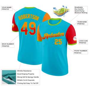 เสื้อเบสบอลสั่งทำพิเศษลดราคา  พร้อมปักโลโก้ทีมและหมายเลขผู้เล่น  ผ้าแห้งเร็ว  รับผลิตแบบ OEM ODM ขายส่งจากโรงงาน - Product Image 2