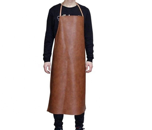 Delantal de Carnicero de Seda con Logotipo Personalizado en Relieve, Uniforme Unisex para Gerentes, Cierre de Botones, Uso en Restaurantes y Bares, Tejido de Punto - Product Image 5