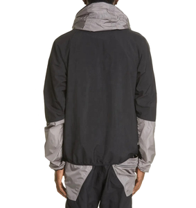Zipper Up OEM <b>Men</b> Sets Two Piece Custom Windbreaker Shorts and <b>Jacket</b> <b>Reflective</b> Nylon Two Piece Windbreaker Short Set - Product Image 3
