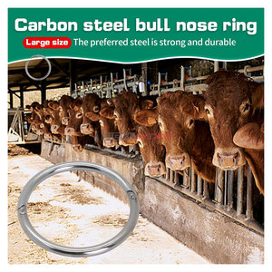 Heavy Duty Cow <b>Nose</b> <b>Ring</b> Earrings Livestock Handling Durable 4 Inch Bull <b>Nose</b> <b>Ring</b> Farm Animal Control Veterinary Strong - Product Image 4