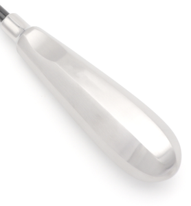 Curved 4mm Black Line Luxating Elevator Dental Extraction Instrument <b>Thin</b> Sharp Blade Black Coated Tip Periodontal Ligament Cutt - Product Image 3