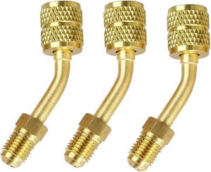 Premium Brass Air Conditioning Flare Nut Connector <b>Universal</b> HVAC Refrigerant Pipe <b>Joint</b> For Cooling System Repair Extensions - Product Image 2