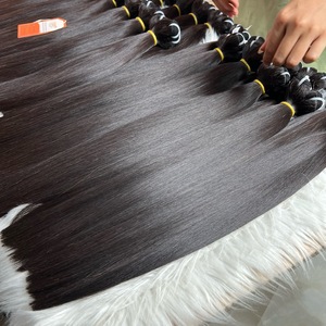 Wholesale <b>Top</b> Grade Bone Straight Remy Human Hair Extensions From Vietnam Factory Machine Double Weft High Quality Bundles - Product Image 6