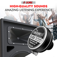 Haut-parleur à compression à 5 cœurs en aluminium, paire de haut-parleurs à compression, tweeter de 1 pouce et 2 pouces, 200W de puissance de crête, 8 ohms, audio professionnel, borne à vis 2 pièces