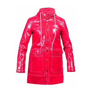Chaqueta Impermeable de PVC para Hombre, Estilo Urbano, para Trabajo, Lluvia y Exteriores, Largo Regular, Resistente a Tormentas, para Invierno - Product Image 5