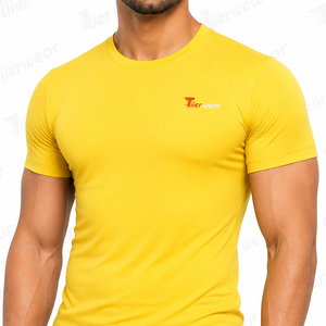 <b>Mens</b> Premium Short Sleeve <b>Compression</b> Shirts Cycling Fitness Stretch Performance Jersey Crew Neck Athletic Training <b>Top</b> - Product Image 5
