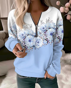 Oferta Caliente: Sudadera con Capucha de Forro Polar Oversize con Estampado de Leopardo Estilo Francés para Mujer, Manga Larga, Venta al por Mayor, Personalizable - Product Image 5
