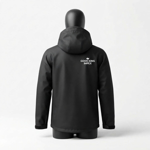Chaqueta Impermeable Personalizada a la Moda para Hombre, Ligera, con Capucha, Color Sólido, para Exteriores - Product Image 2