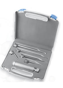 Ensemble de laryngoscope LED Miller à 5 lames droites en acier inoxydable, équipement professionnel d'intubation des voies respiratoires, équipement de diagnostic vétérinaire - Product Image 2