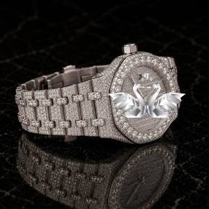 High End Rose Gold Diamond Bracelet Watch Men Full Iced Out Wristwatch - Product Image 2