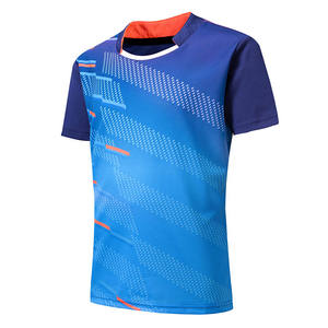 Factory Price Custom Plus Size Short Sleeve 100% Polyester Breathable Quick Dry <b>Badminton</b> Jersey Fashion Sublimation - Product Image 2