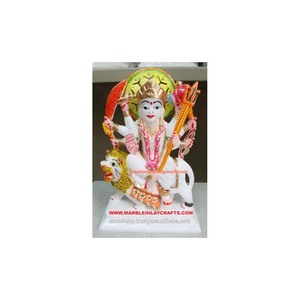 Estatua de mármol blanco Durga Maa - Product Image 4
