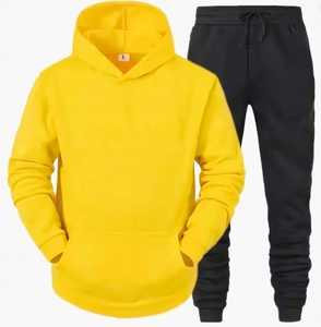 Conjunto Deportivo Masculino de Moda Urbana, Chándal Informal de Otoño Invierno, Sudadera con Capucha y Pantalones de Dos Piezas, Transpirable, de Forro Polar - Product Image 6
