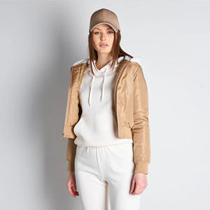 Blouson Bomber de Haute Qualité pour Femme 2026, Blouson de Baseball Personnalisé avec Manches en Cuir Brodé pour Homme et Femme - Product Image 2