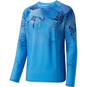 Camisa de Pesca de Manga Larga con Protección UV UPF 50, Sublimada, de Secado Rápido, Personalizada con Logotipo, para Hombre, Venta al Por Mayor - Product Image 1