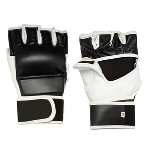 ถุงมือ MMA แบบกำหนดเอง ผู้ผลิต OEM ขายส่ง ถุงมือฝึกซ้อมแบบเปิดนิ้ว พร้อมโลโก้แบบกำหนดเอง ถุงมือ MMA OEM - Product Image 1