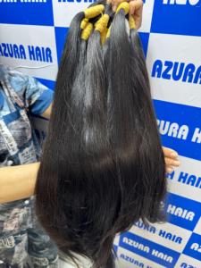 Prêt à expédier Prix de gros Meilleure vente Cheveux vietnamiens 100% naturels bruts en vrac couleur naturelle lisses et soyeux - Product Image 3