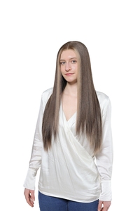 Pelucas Largas de Cabello Humano Virgen Chino Transparentes al por Mayor para Pelucas con Frente de Encaje, 150% de Densidad, Colores Mixtos, Tamaños de Gorra Pequeños/Grandes - Product Image 3