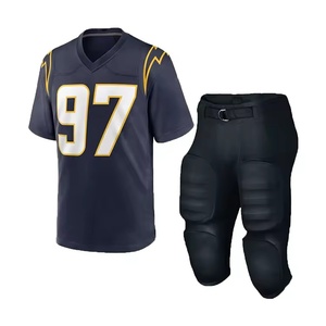 ชุดเสื้อฟุตบอลอเมริกัน 7v7 แขนสั้น ระบายอากาศได้ดี ไซส์พลัส พร้อมสกรีนลายแบบ Sublimation  รับสกรีนชื่อทีมตามสั่ง ผลิตจากโพลีเอสเตอร์ 100% - Product Image 4