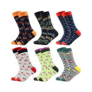 Crew <b>Socks</b> <b>Black</b> Solid Jacquard Knit Casual Adult Summer Standard Thickness Breathable Spandex/Cotton Eco-Friendly - Product Image 6