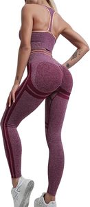 Leggings de compression haut de gamme pour femmes avec soutien-gorge de sport intégré, ensemble d'entraînement fitness - Product Image 5