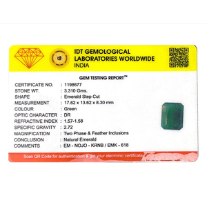 Natural Zambian Emerald Loose Gemstone 16.55 Carat Pear Cut Certified Wholesale - Product Image 4