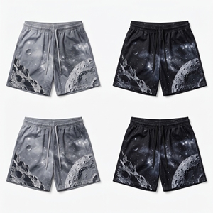 Custom Aurora Borealis Quartz <b>Crystal</b> <b>Cluster</b> Pattern Mesh Shorts Men’s Athletic Sublimation Basketball Training Shorts - Product Image 5