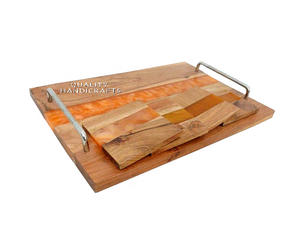 Gran oferta, bandeja de servicio de Arte de resina naranja hecha a mano de calidad, posavasos de Juego de 4 Uds., artesanías de resina epoxi, estilo de Río de madera - Product Image 1