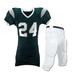 Nouvel ensemble d'uniformes de football américain de haute qualité 100 % polyester, entièrement personnalisable avec logo SLS, manches courtes d'été - Product Image 6