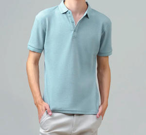 Chemises décontractées à manches courtes pour hommes en tissu gaufré uni polyester/coton, séchage rapide, qualité supérieure, vêtements d'été, Pakistan - Product Image 1