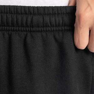 <b>Men's</b> Black Fleece Sweatpants Elastic Waist Casual Pants With Side Pockets Midweight Knitted Autumn Wear - Product Image 6