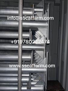 Puente de andamio de alta densidad HDG de 10 patas, 28,6 kg, 4,0mm, escalera de acero galvanizado en caliente, tipo ligero, cobertizos de acera, andamios - Product Image 6