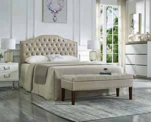 Cabecera Moderna TRIHO-HB-075 para Cama King/Queen, Tapizada en Terciopelo con Botones y Tachuelas, con Almacenamiento, Muebles de Dormitorio Premium - Product Image 6