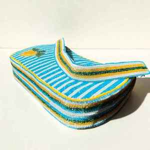Accessoires de mode en cristal de luxe faits à la main en Inde, poignée de sac baguette perlée multicolore, sac à main décontracté durable, style local - Product Image 1